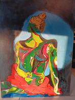 schilderij met kleurrijke dame, Ophalen