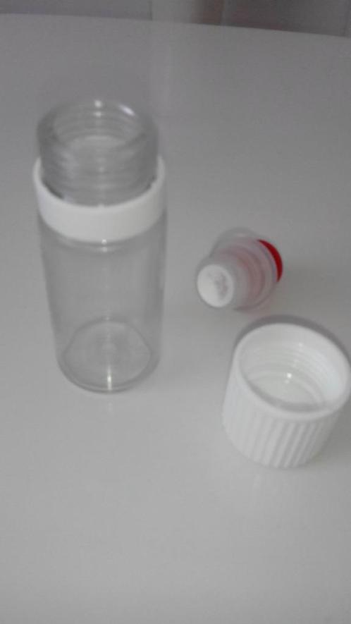 flacon flesje 8ml bv reis of medicatie per 10 stuks, Sieraden, Tassen en Uiterlijk, Toilettassen, Zo goed als nieuw, Wit, Ophalen of Verzenden