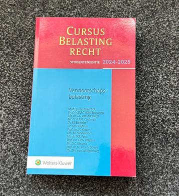 Cursus belastingrecht vennootschapsbelasting 2024-2025 beschikbaar voor biedingen