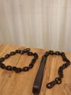 Handmade stoere schakelhalsband voor de grotere hond, Dieren en Toebehoren, Ophalen of Verzenden, Zo goed als nieuw