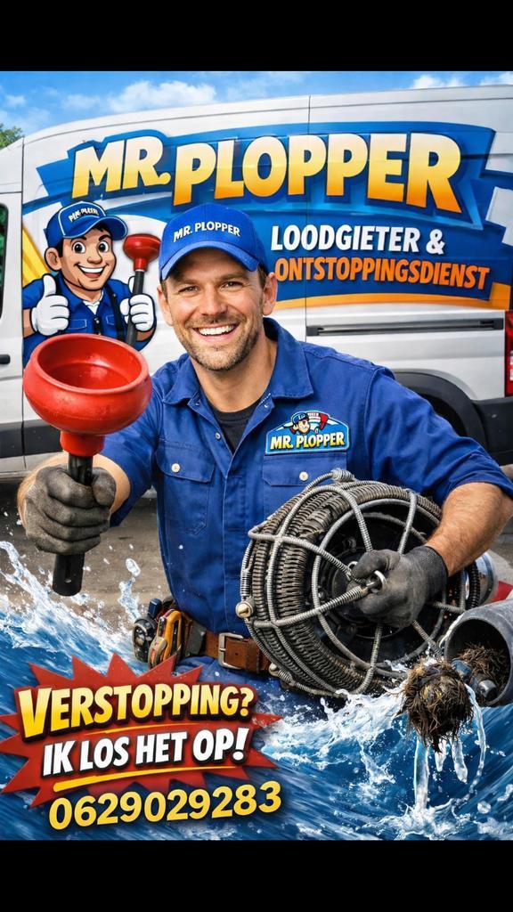 Spoed Verstopping? 24/7 Rioolservice | Mr. Plopper, Diensten en Vakmensen, Loodgieters en Installateurs, Reparatie