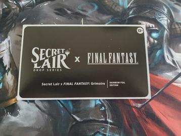 Secret Lair X Final Fantasy: Grimoire rainbow foil Magic  beschikbaar voor biedingen
