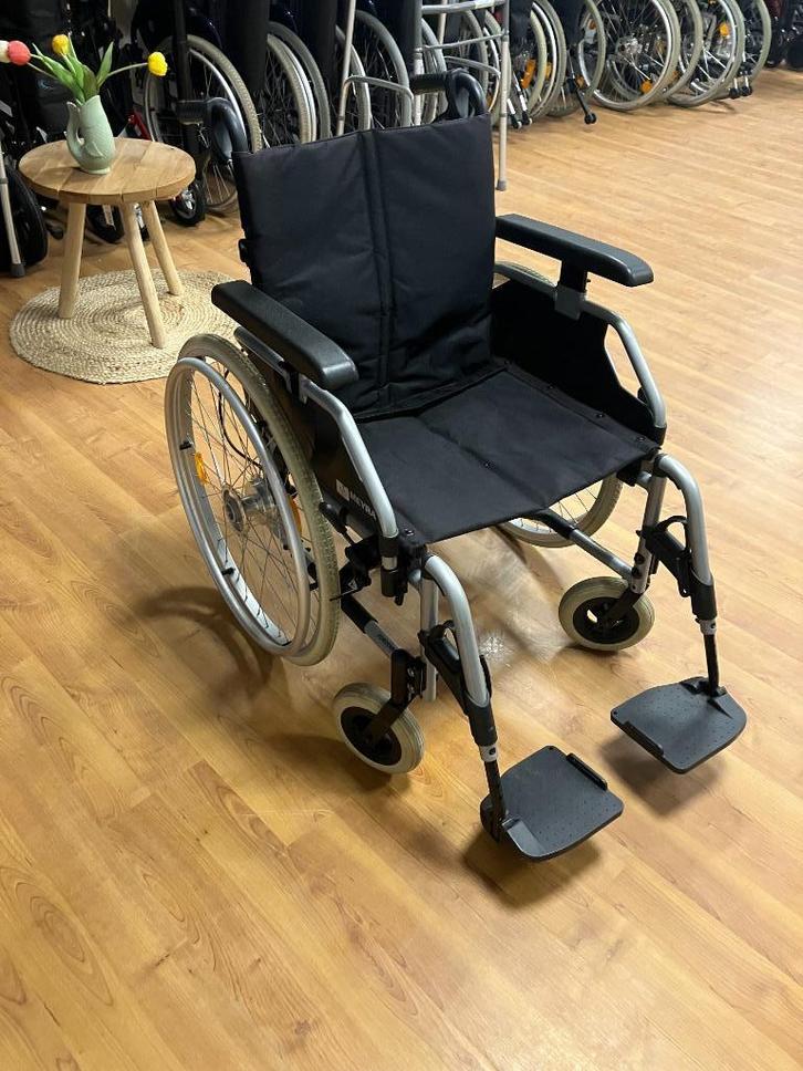 Rolstoel Meyra inklapbaar handremmen, Diversen, Rolstoelen, Gebruikt, Duwrolstoel, Inklapbaar, Ophalen of Verzenden