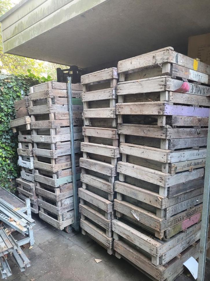 Gaasbakken, Tuin en Terras, Bloembakken en Plantenbakken, Gebruikt, Hout, Minder dan 30 cm, Rechthoekig, Ophalen of Verzenden