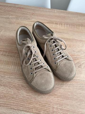 ETQ Amsterdam sneakers – beige suède, handgemaakt beschikbaar voor biedingen