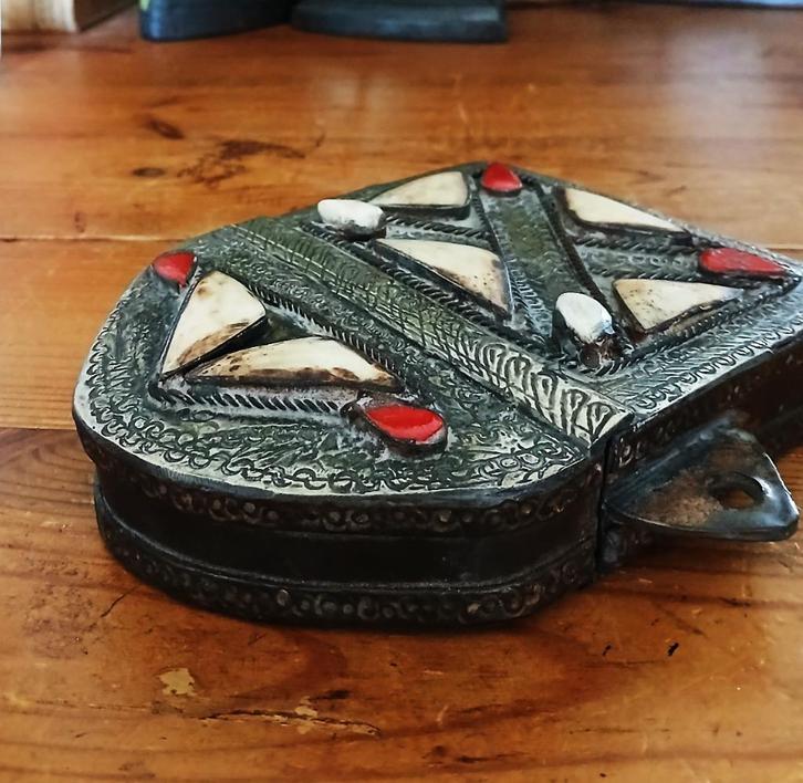 Antiek Koranhouder Korandoos Koranbox uit Marokko, Antiek en Kunst, Curiosa en Brocante, Ophalen of Verzenden