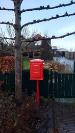 Te koop gevraagd gietijzeren PTT brievenbus paal., Tuin en Terras, Brievenbussen, Ophalen, Gebruikt, IJzer, Staande brievenbus