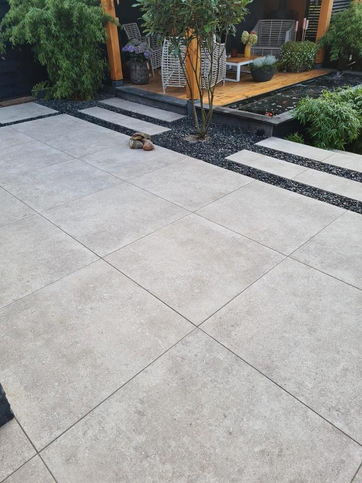 prachtige natuursteen look keramische tuintegels 90x90x3 cm, Tuin en Terras, Tegels en Klinkers, Nieuw, Terrastegels, Keramiek