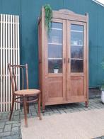 Vintage vitrinekast antieke Art deco Kast jr 20 eiken kastje, Ophalen