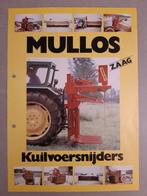 Tractor folder MULLOS kuilvoersnijders, Boeken, Catalogussen en Folders, Ophalen of Verzenden, Zo goed als nieuw