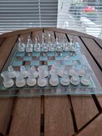 Mooi Schaakspel geheel van glas, Ophalen of Verzenden, Zo goed als nieuw