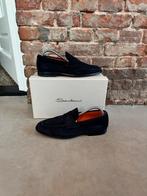 Santoni Penny Loafers - uk7,5/eu41,5, Ophalen of Verzenden, Zo goed als nieuw, Blauw, Loafers