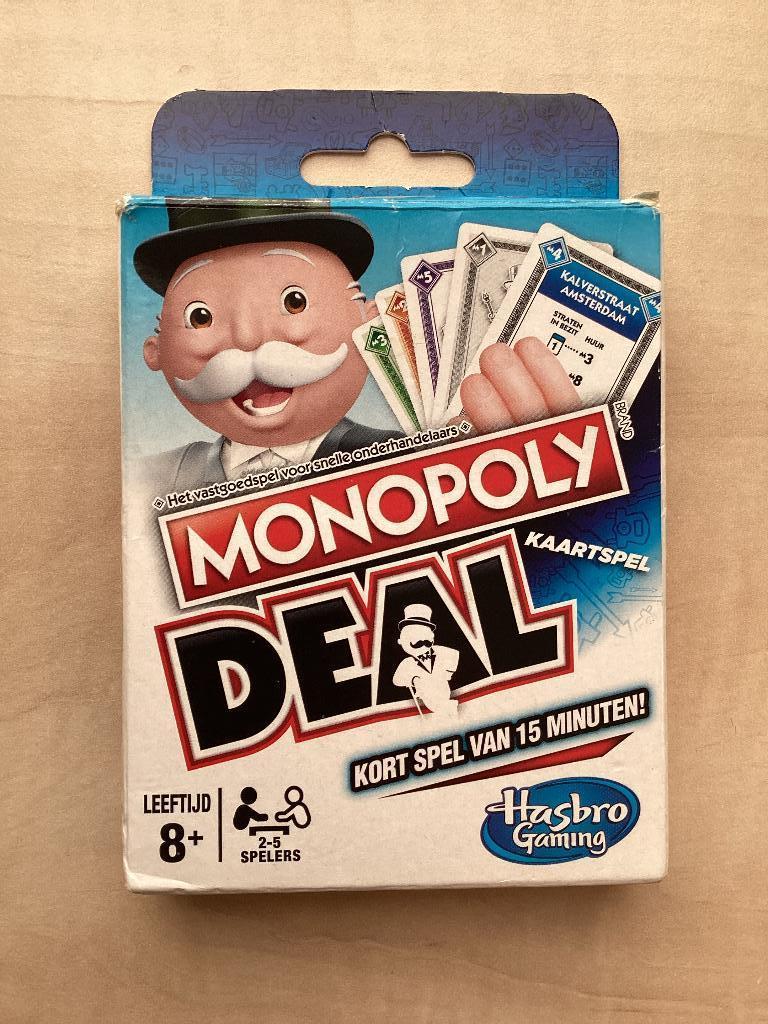 Monopoly Deal kaartspel, Hobby en Vrije tijd, Gezelschapsspellen | Kaartspellen, Gebruikt, Ophalen