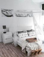 Malm nachtkastje 2x wit, Huis en Inrichting, Ophalen, Zo goed als nieuw, Minder dan 45 cm, 55 tot 70 cm