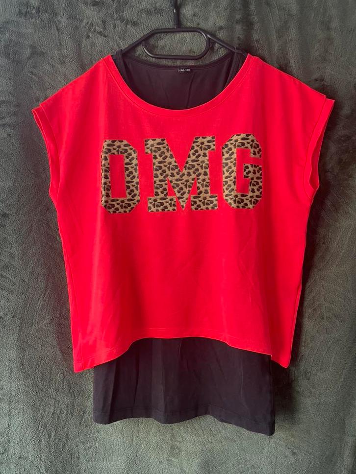 T-shirt meisjes, Kinderen en Baby's, Kinderkleding | Maat 176, Zo goed als nieuw, Ophalen of Verzenden