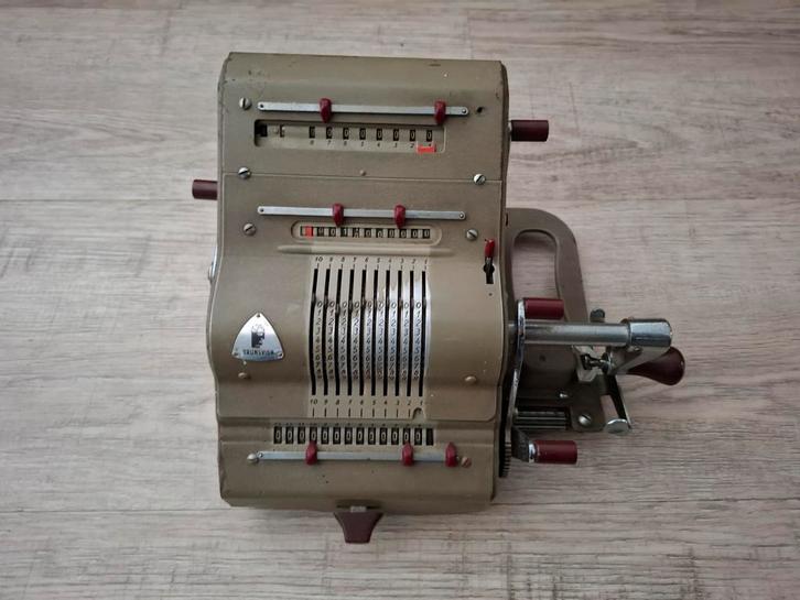 Vintage Brunsviga 13RK telmachine jaren '50, Antiek en Kunst, Antiek | Kantoor en Zakelijk, Ophalen