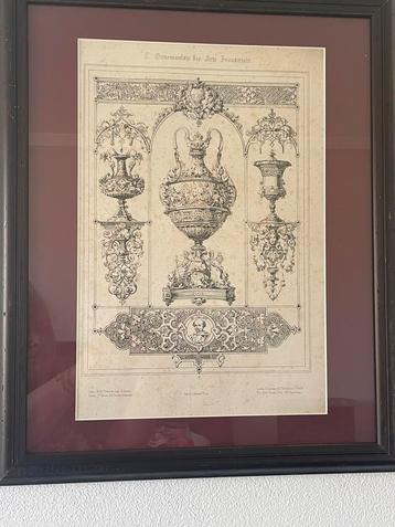 antieke Franse prenten – originele 19e-eeuwse lithografieën beschikbaar voor biedingen