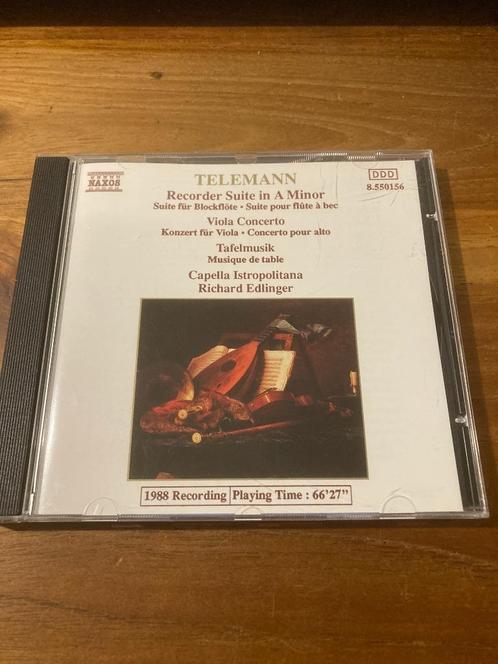 Telemann - Recorder Suite in A Minor (Richard Edlinger), Cd's en Dvd's, Cd's | Klassiek, Zo goed als nieuw, Orkest of Ballet, Classicisme
