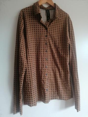 Jane Lushka super leuke blouse van travelstof / maat L = 40  beschikbaar voor biedingen
