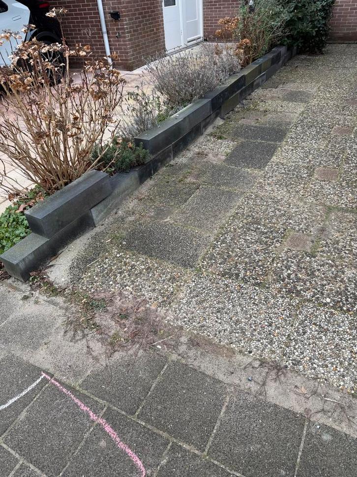 22x Stapelblokken 60x15x15cm - Tuin, Tuin en Terras, Bielzen en Borders, Gebruikt, Blok, Beton, Minder dan 25 cm, Minder dan 100 cm