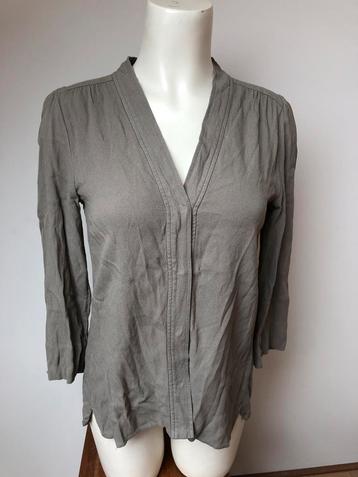 Second female mosgrijs blouse m condesa shirt viscose  beschikbaar voor biedingen
