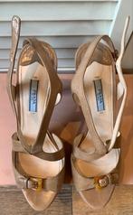 Prada Leren Pumps Mt 38.5, Kleding | Dames, Schoenen, Pumps, Prada, Beige, Ophalen of Verzenden