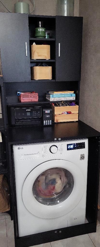 Wasmachine kast (incl deuren voor wasmachine), Witgoed en Apparatuur, Overige Witgoed en Apparatuur, Zo goed als nieuw, Ophalen