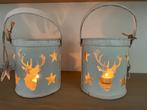 Kerst lantaarntjes met hert en sterren, Diversen, Kerst, Ophalen of Verzenden, Zo goed als nieuw