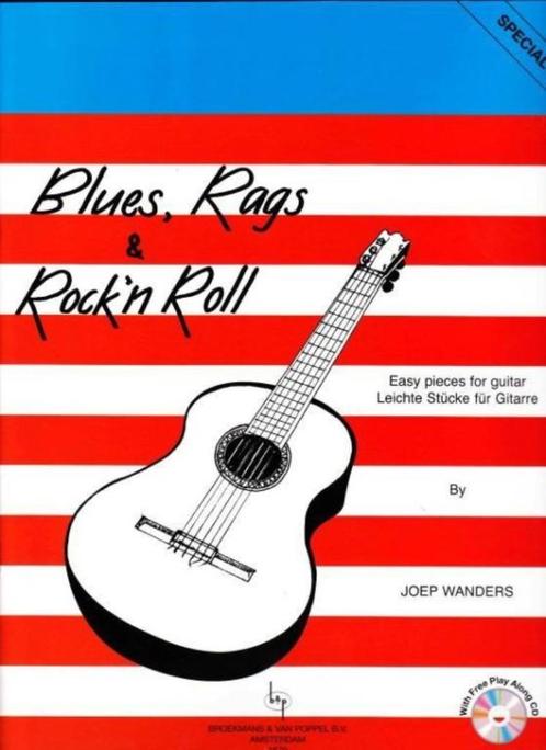 gitaar: Blues Rags & Rock 'n' Roll + cd-easy pieces--leuk!, Muziek en Instrumenten, Bladmuziek, Zo goed als nieuw, Les of Cursus