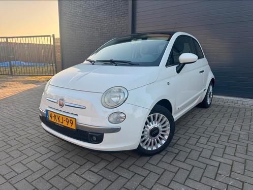 Fiat 500 1.2 Naked 2008 3Dr Wit Apk Airco Navi Pano Carplay, Auto's, Fiat, Bedrijf, ABS, Airbags, Airconditioning, Alarm, Android Auto