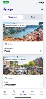 Flight/Flüg/Vluchten Amsterdam to Porto + Faro to Amsterdam, Tickets en Kaartjes, Trein, Bus en Vliegtuig, Eén persoon, Vliegtuig