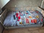 Mooi 1/2 persoons steigerhout bed uitschuifbaar, Ophalen, Eenpersoons, Steigerhout, Zo goed als nieuw