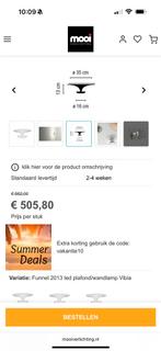 Vibia Funnel LED Plafondlamp, Ophalen, Zo goed als nieuw, Metaal