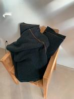 Zwart gebreide deken en kussens van zuiver met oranje accent, Huis en Inrichting, Ophalen, Zo goed als nieuw, Zwart, Rechthoekig