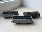 3 Bakwagens met lading kolen 2x Piko + 1x Roco, Hobby en Vrije tijd, Modeltreinen | H0, Gelijkstroom, Wagon, Ophalen of Verzenden