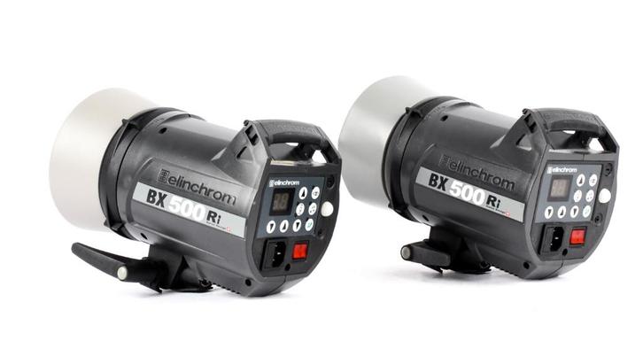Elinchrom BX500i set - Manfrotto 1314B  BackGround Support, Audio, Tv en Foto, Fotografie | Flitsers, Zo goed als nieuw, Overige merken