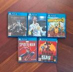 PS4 spellen (Spiderman, RD Redemption II, Borderlands3), Gebruikt, Vanaf 18 jaar, 1 speler, Ophalen