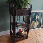 Lucky Vintage bamboe rotan bijzettafel kastje, Huis en Inrichting, Kasten | Buffetkasten, Ophalen, ., Bohemian, Zo goed als nieuw