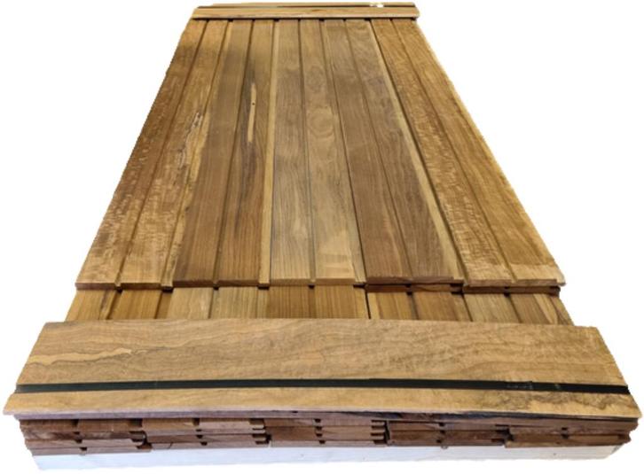 Hardhouten planken met sponning - nr: HP414, Tuin en Terras, Palen, Balken en Planken, Nieuw, Planken, 250 cm of meer, Hardhout