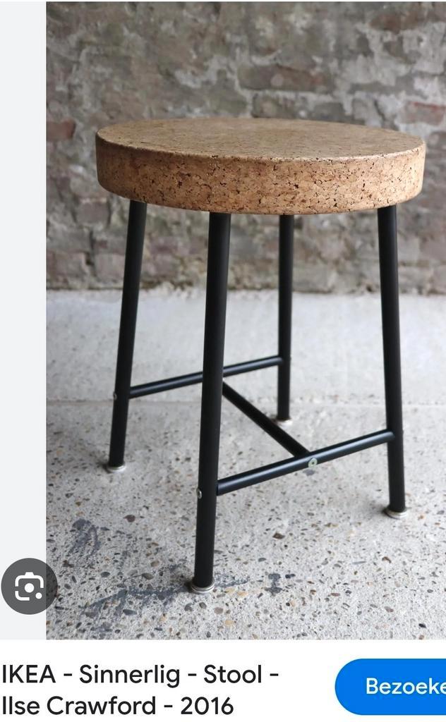 Ikea Sinnerlig kruk krukje tafeltje, Huis en Inrichting, Krukjes, Gebruikt, Overige materialen, Ophalen