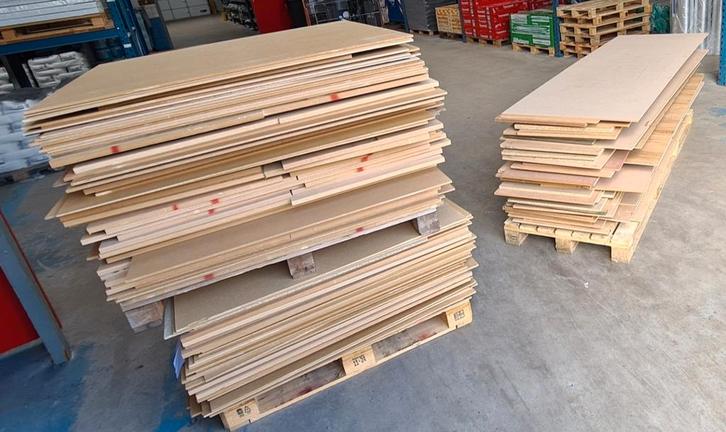 Partij MDF en Spaanplaat t/m 18mm., Doe-het-zelf en Verbouw, Platen en Panelen, Ophalen