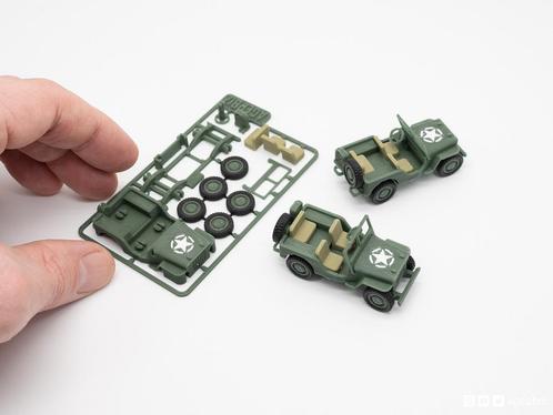 Super  🇺🇲  gaaf 🇺🇲  militaire jeep .inclusief accesoires, Hobby en Vrije tijd, Modelbouw | Auto's en Voertuigen, Nieuw, Auto