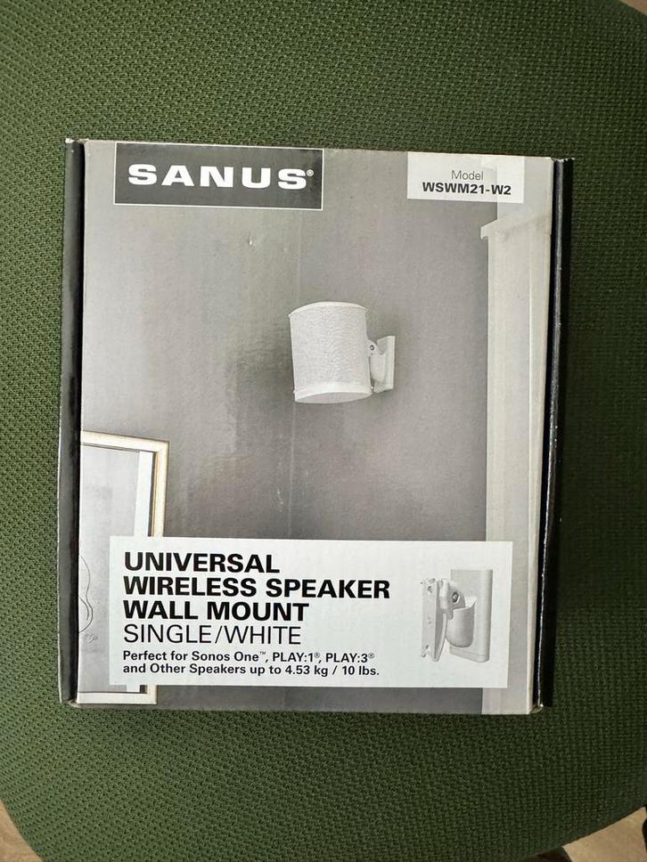 Sanus WSWMM21-W2 Universele Speaker Muurbeugel - Nieuw!, Audio, Tv en Foto, Televisie-accessoires, Nieuw, Ophalen of Verzenden