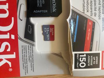 Sandisk 1.5TB Micro SD voor oa Camera, smartphone of Tablets beschikbaar voor biedingen