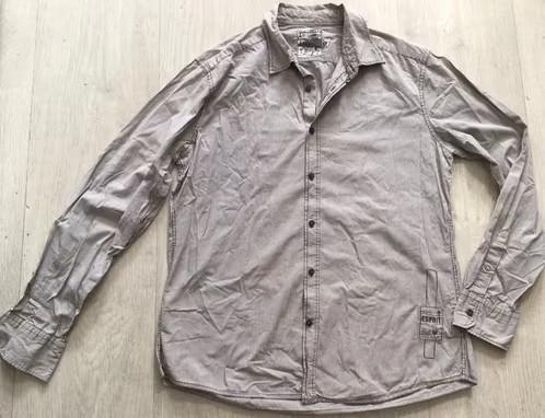 Gestreepte blouse / overhemd ESPRIT maat XXL, Kleding | Heren, Grote Maten, Gedragen, Overhemd, Bruin, Ophalen of Verzenden