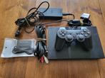 Sony Playstation 2 Slim compleet met 1 controller en hdmi, Zwart, Ophalen of Verzenden, Zo goed als nieuw, Met 1 controller