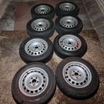Ik verkoop 8 winterbanden op 15-inch stalen velgen, steekmaa, Auto-onderdelen, Banden en Velgen, 15 inch, Velg(en), 195 mm, Winterbanden