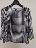 Sandwich Blouse - Zwart/Wit Geblokt - Maat 36, Zwart, Ophalen of Verzenden, Maat 36 (S), Sandwich