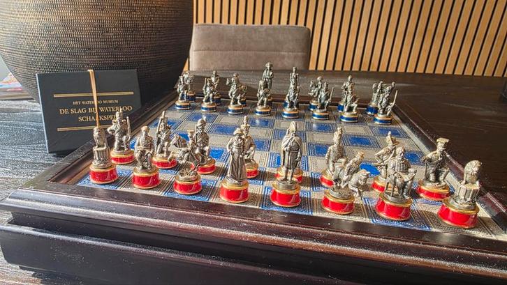 Franklin Mint Schaakspel Slag bij Waterloo, Antiek en Kunst, Antiek | Woonaccessoires, Ophalen of Verzenden