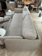 Audo Offset 3-zits bank - Zandkleur - Nieuw!, Huis en Inrichting, 75 tot 100 cm, Ophalen of Verzenden, Rechte bank, Stof